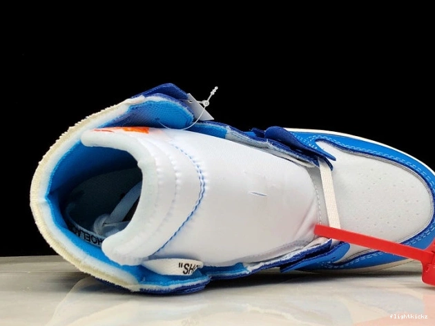 AQ0818-148 Off-White Jordan Powder UNC Blue Air 1 0929